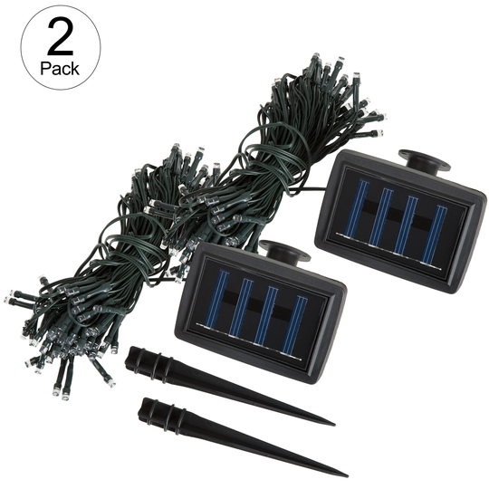Pure Garden Solar Powered LED String Lights - White