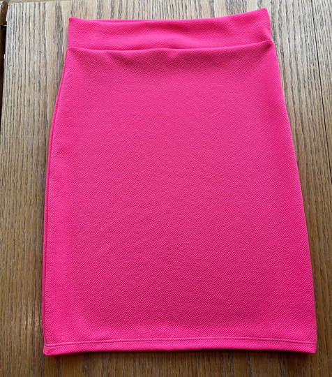 Textured Bubblegum Pink Girls & Toddlers Pencil Skirt-Modest Skirt-School Skirt-Church Skirt