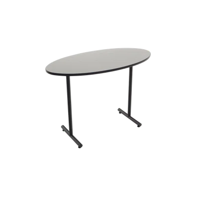 60" Elliptical Cafeteria Table