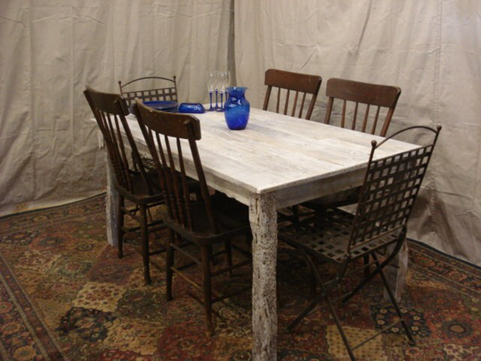 Counter Height Table, Dining Room Table, Driftwood Table, Whitewashed | 60"L X 36"W 29 Or 36"H