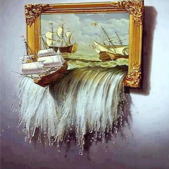3D Ships Are Loose Diy 5D Diamond Painting Kit Full Square & Round Drill