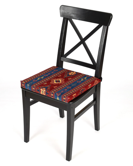 Kilim Chair Pad F55 Turkish Moroccan Persian Bohemian Southwestern Kilim Rug Dining Kitchen Living Room Chair Pad Cushion Cover With Ties