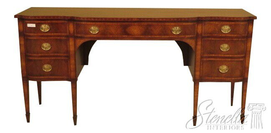 23608E Outstanding Vintage English Made Federal Mahogany Inlaid Sideboard