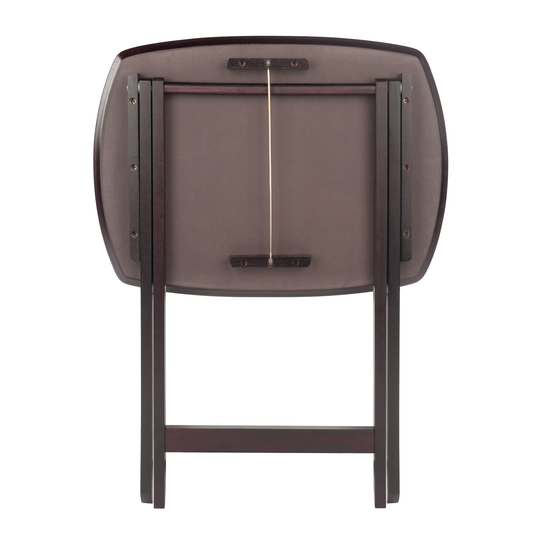 Chandler 4-Pc Snack Table Set, Espresso - 23.78 x 17.52 x 26.06 inches
