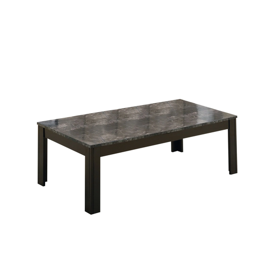 3-Piece Black and Gray Contemporary Table Set 44"