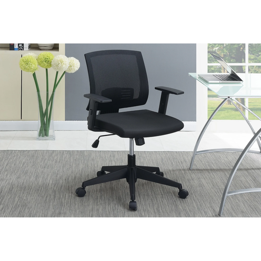 Modern 1pc Black Mesh Back Office Chair