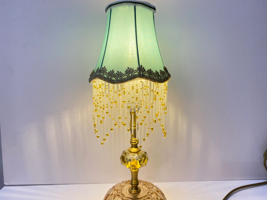 Creative Grass Green Table Lamp, Diy Tassel Bedside European & American Home Personalized Gifts