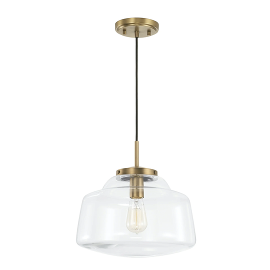 Dillon 1-light Cord-Hung Pendant w/ Clear Glass