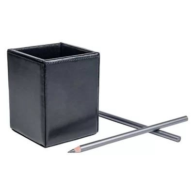 Melida Bonded Leather Pencil Cup