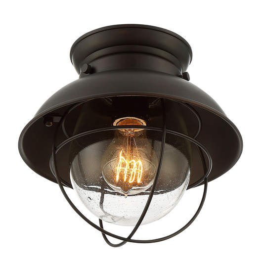 Trade Winds Lakeshore Semi-Flush Mount Ceiling Light in Oil Rubbed Bronze