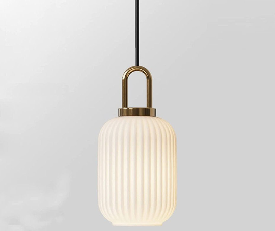 Glass Pendant Light - Industrial Modern Hanging Kitchen Island Lighting