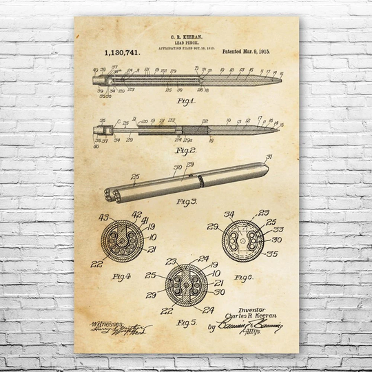 Pencil Poster Print, Writer Gift, Class Decor, School Principal, Teacher Journalist Classroom Wall Art, Decor