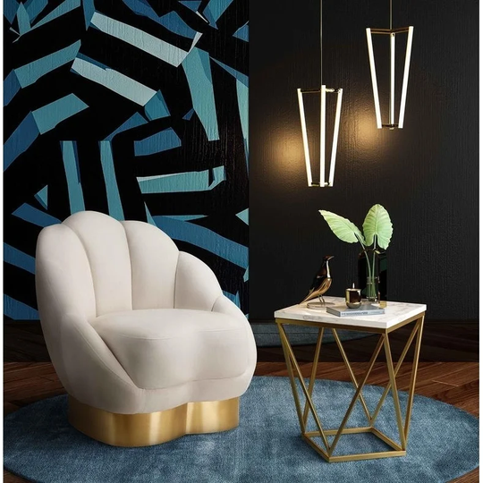 Bloom Cream Velvet Chair