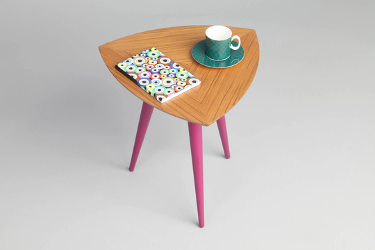 Mid Century Modern Coffee Table, Danish Small End Table Or Plant Stand Made Of Teak Wood, Scandinavian Furniture