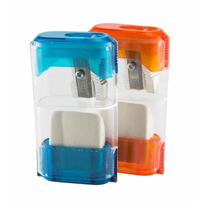 Trap Door with Eraser Pencil Sharpener