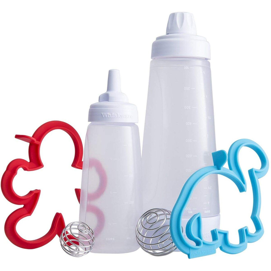 Whiskware Pancake Art Kit - Blue/Red