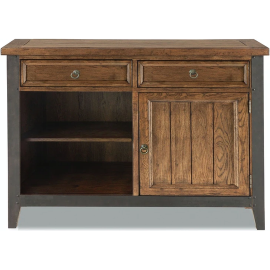 Carbon Loft Jannat Weathered Saddle and Metal Sideboard