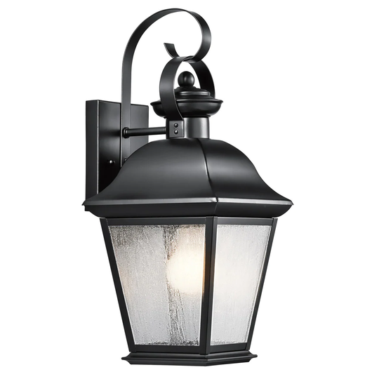Kichler Lighting Mount Vernon Collection 1-light Black Outdoor Wall Lantern