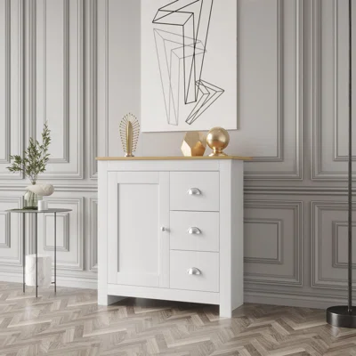 Dipti 31.1" Wide 3 Drawer Sideboard