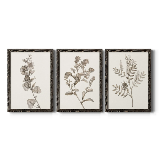 Neutral Botanical Study I-Premium Framed Canvas - Ready to Hang - Multi-Color