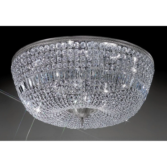 Classic Lighting 52036-CH 15" Crystal Flushmount from the Crystal - Italian