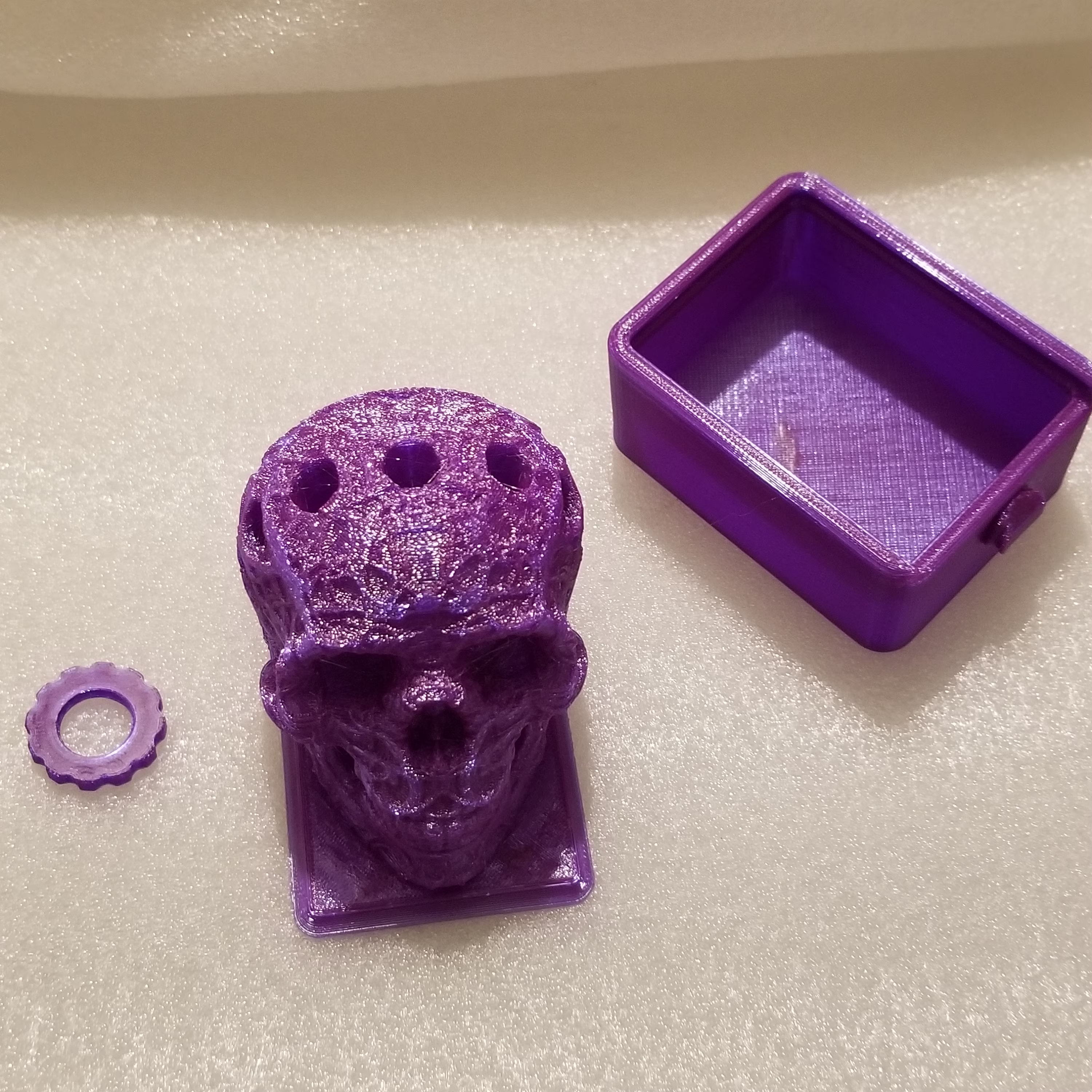 Alien Skull Pencil/Drill Bit/ Tool Holder With Slide Out Drawer Box