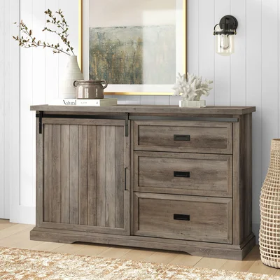 Isra 56'' Wide 3 Drawer Sideboard