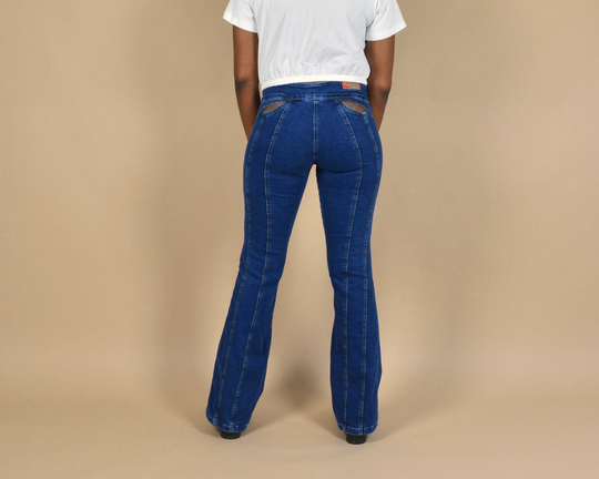 90S/Y2K Flare Cutout Denim Jeans