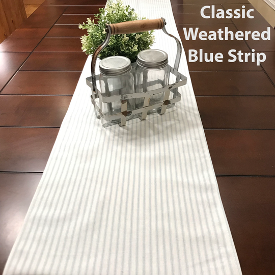 Table Runner - Premier Prints Classic Weathered Blue - Weddings, Showers, Home Decor - Pick A Size Or Custom