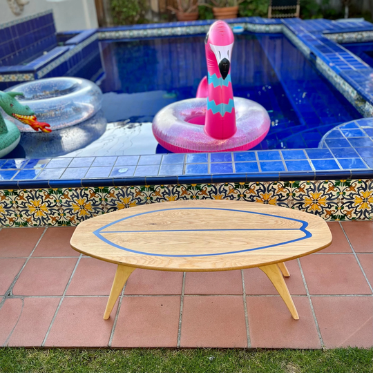 Hardwood Surfboard Coffeetable