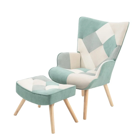 Accent Chair with Ottoman for Living Room
