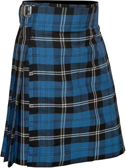Scottish Men's 5 Yard Blue Ramsay Tartan Kilt, Scottish Mens Kilt, Highland Kilt, Kilt For Men, Gift, Celtic, Traditional Wear