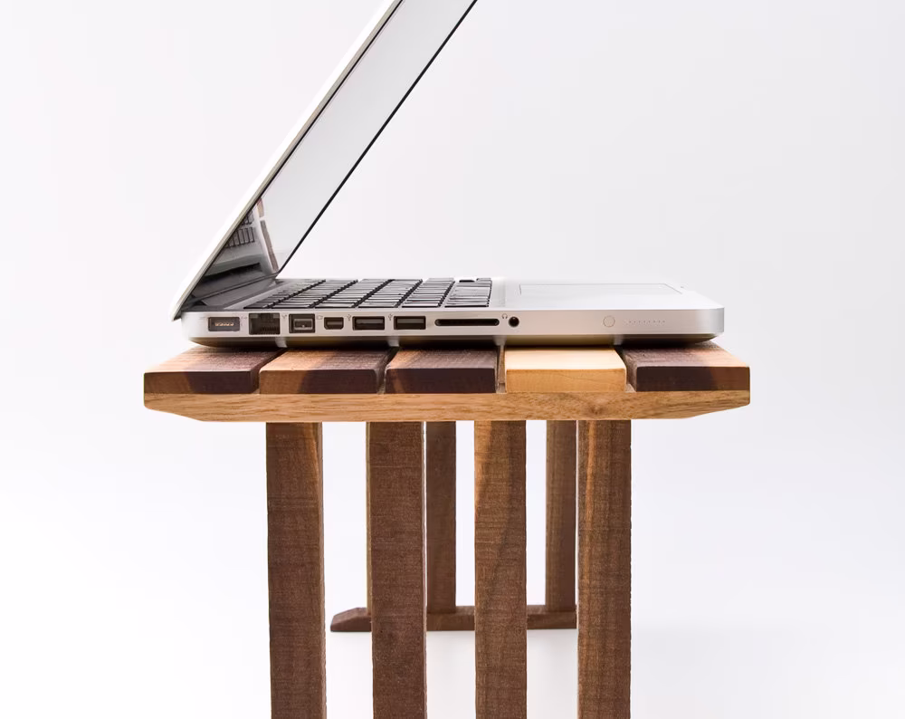 Bedside Laptop Table, Wood Lap Desk, Sofa Bed Stand, End Table Koko