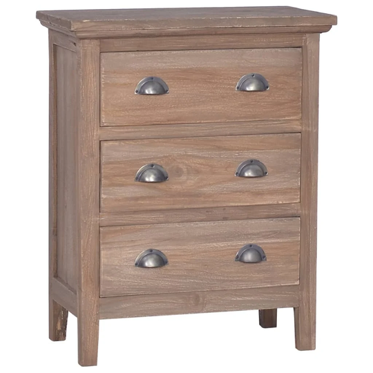 Sideboard with 3 Drawers 23.6"x11.8"x29.5" Solid Teak Wood