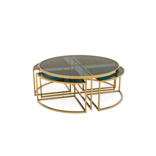 Stainless Steel Nesting Coffee Table