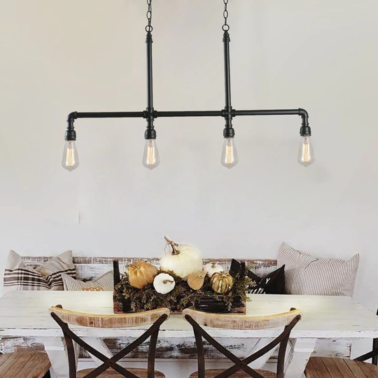 41.3-inch Industrial 4 - Light Kitchen Island Linear Pendant