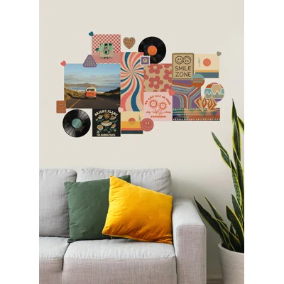 Retro Collage Wall Decal