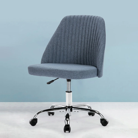 Home Office Chair Twill Fabric Ergonomic Desk Chair Computer Task Chair Vanity Chair