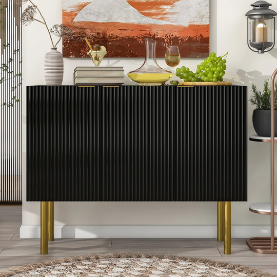47" Wide Wood 3-door Sideboard