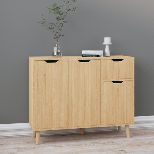 Sideboard Sonoma Oak 35.4"x11.8"x28.3" Engineered Wood