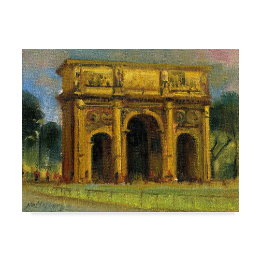 Hall Groat Ii 'Roman Arch' Canvas Art - Multi-color