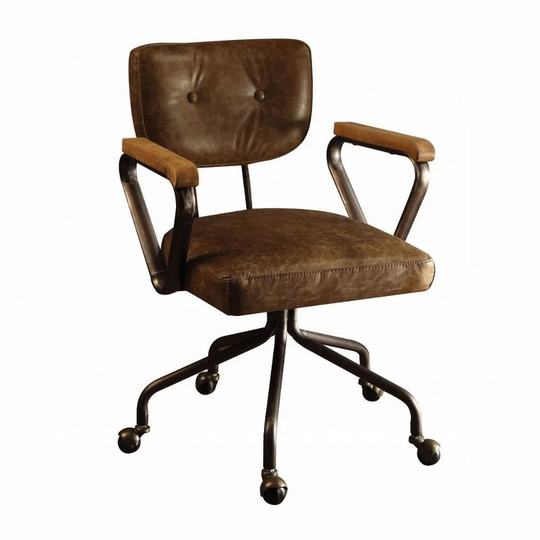 Top Grain Leather Executive Office Chair in Vintage Whiskey