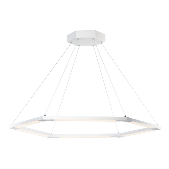 Rotator 6-Light 31.5" Wide Matte White Pendant Light