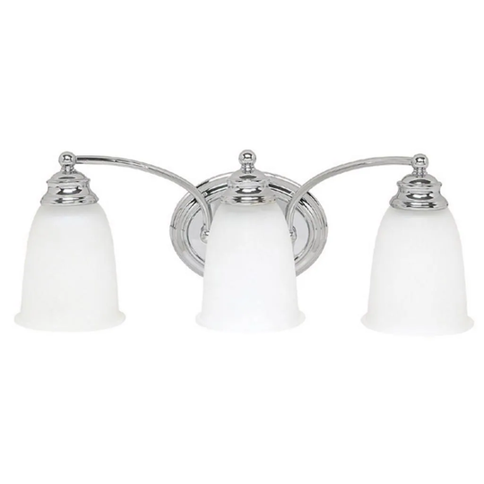 Transitional 3-light Chrome Bath/ Vanity Light