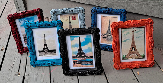 Large 5X7 Picture Frames, Fireside Colors, New Colors Plastic, 5.25 X 7.25 Opening
