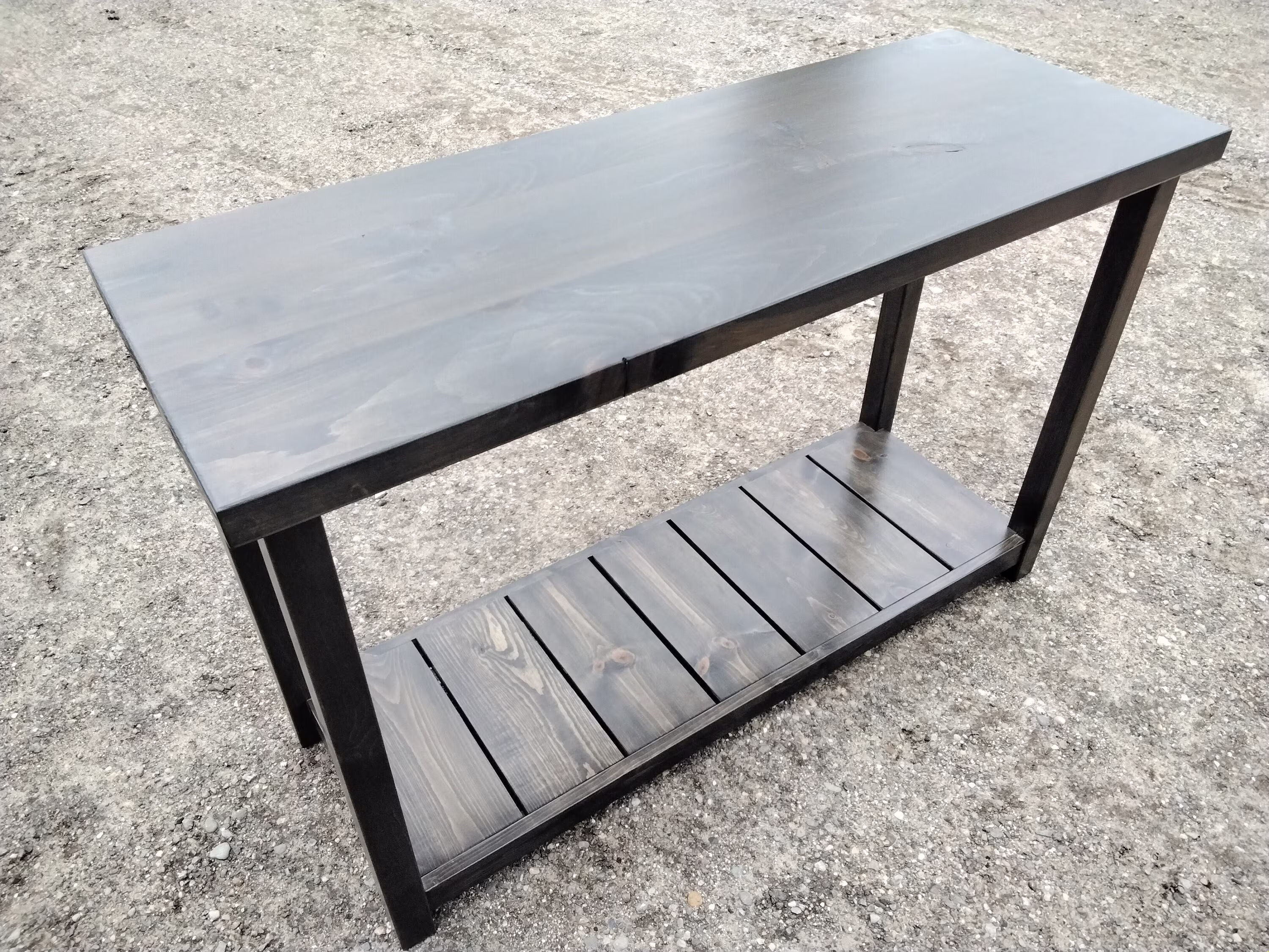 Rustic Farmhouse Sofa Table/Wood Modern Urban Cottage Table/