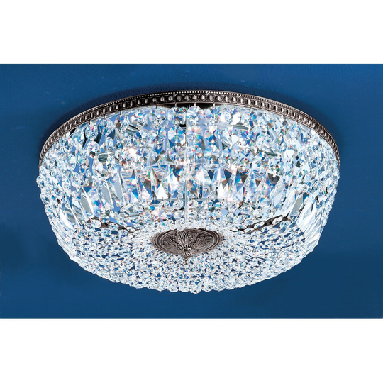 Classic Lighting 9" Crystal Flushmount from the Crystal Baskets