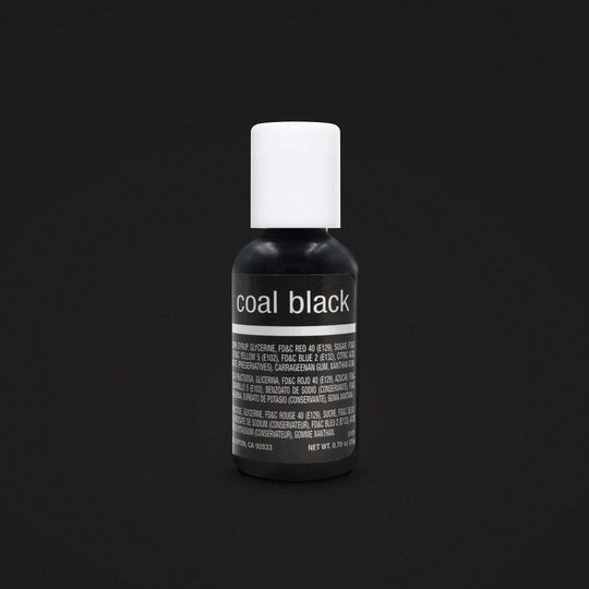 Fast Shipping Coal Black Chefmaster Gel Food Coloring 20Ml, Color