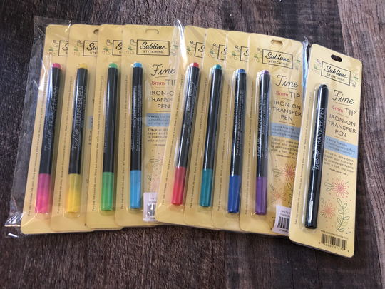 Sublime Stitching Transfer Pens Single Black Or Color Packs