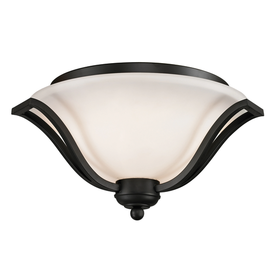 Lagoon Matte Black 3-light Ceiling Light